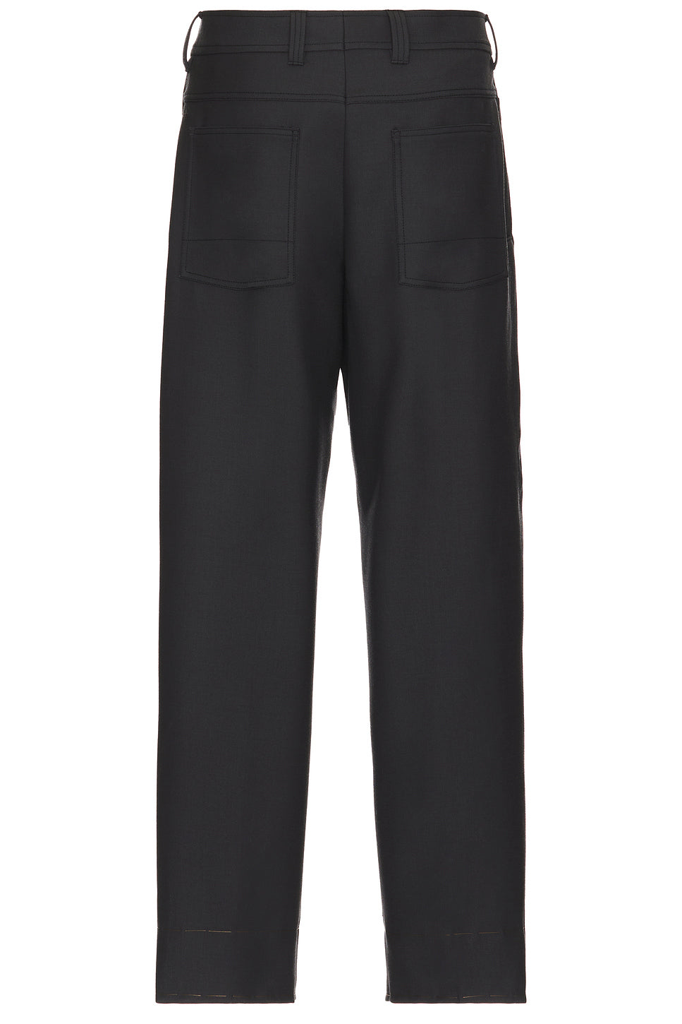 Flat Front 5 Pocket Wool Trousers