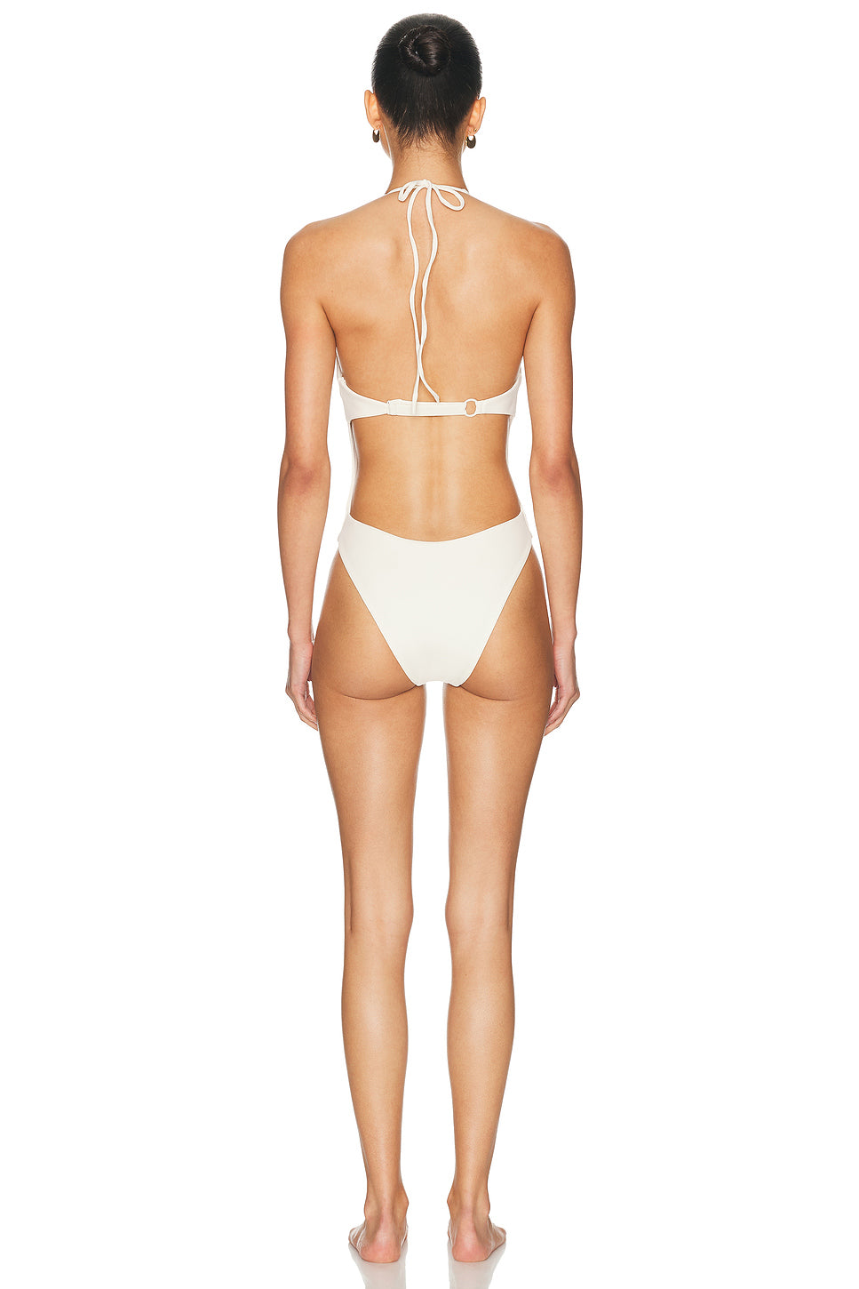 Halter Hardware One Piece Swimsuit