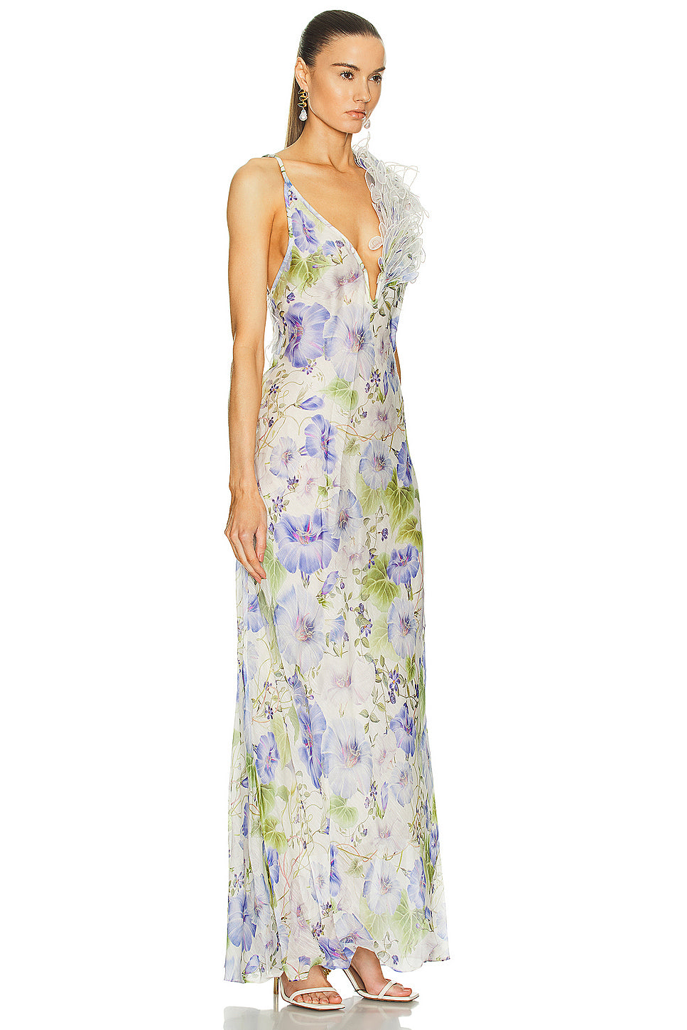 Natura Feather Slip Gown