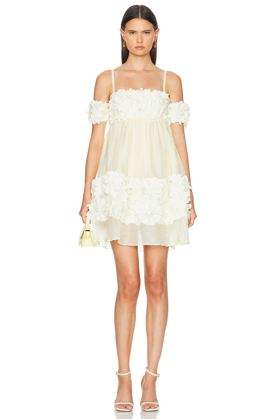 Harmony Applique Flower Mini Dress