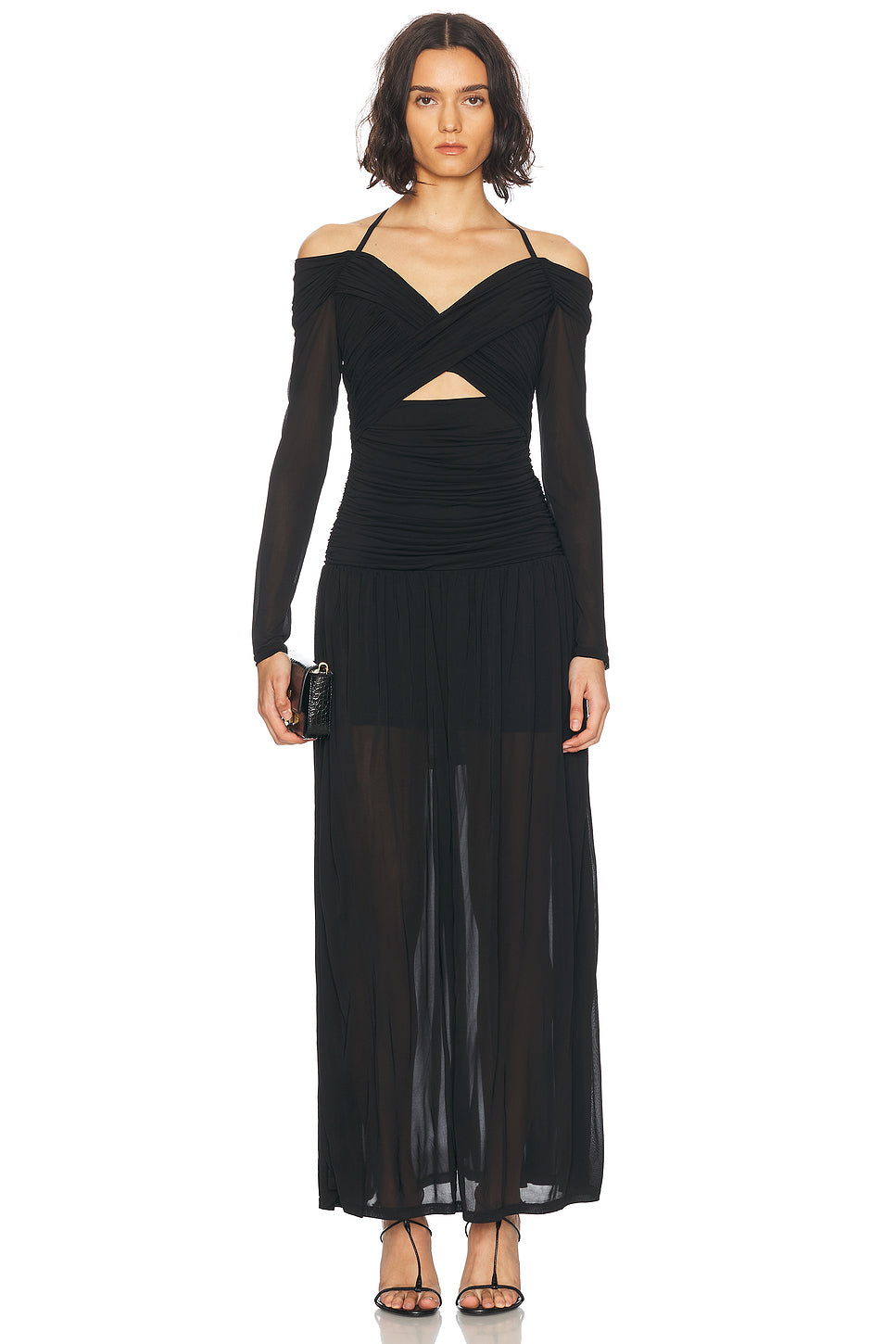 Illuminate Draped Maxi Dress