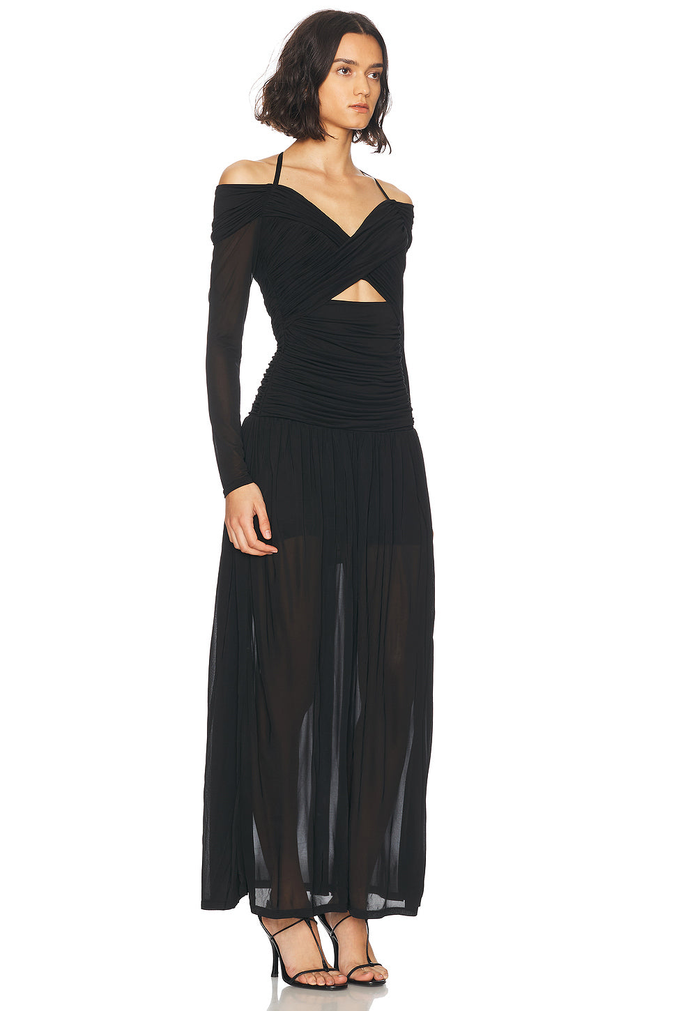 Illuminate Draped Maxi Dress