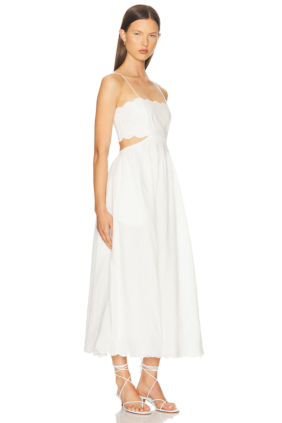 Rhiannon Scallop Midi Dress