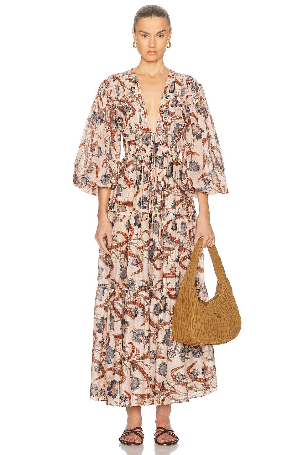 Ascension Tie Billow Maxi Dress