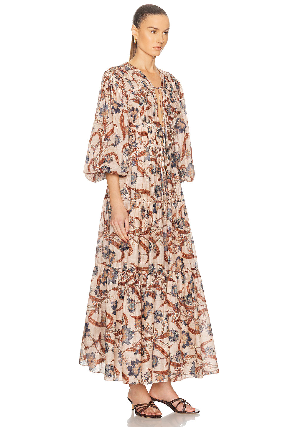 Ascension Tie Billow Maxi Dress