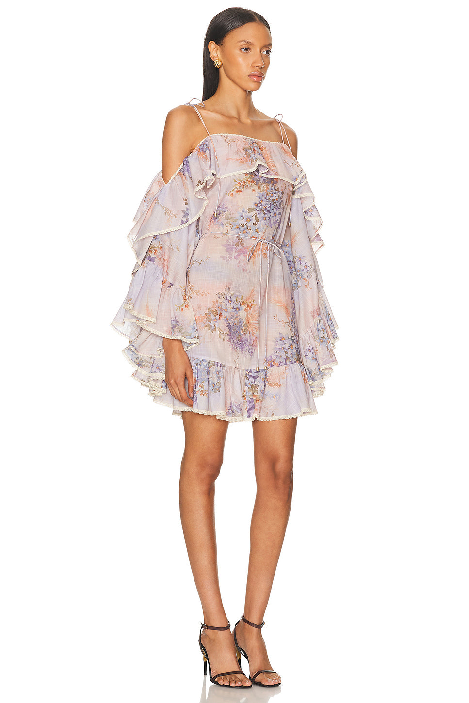Cascadian Ruffle Mini Dress