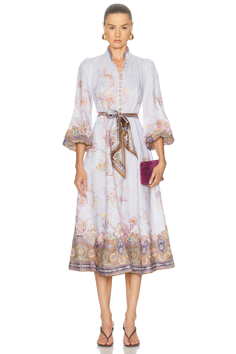 Luna Button Midi Dress