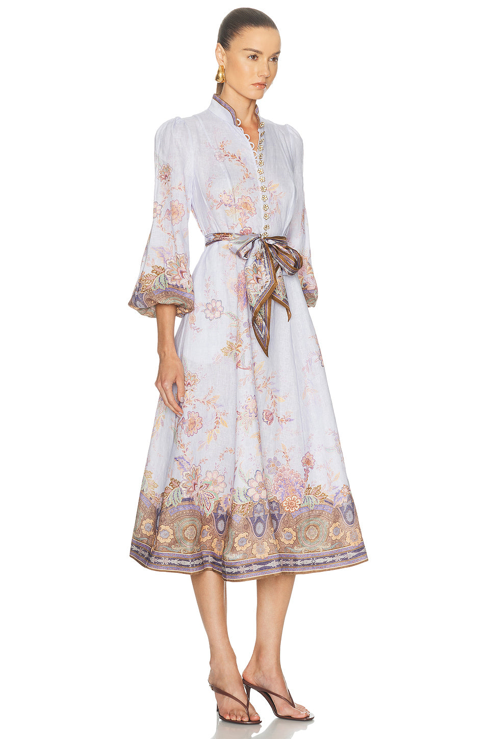 Luna Button Midi Dress