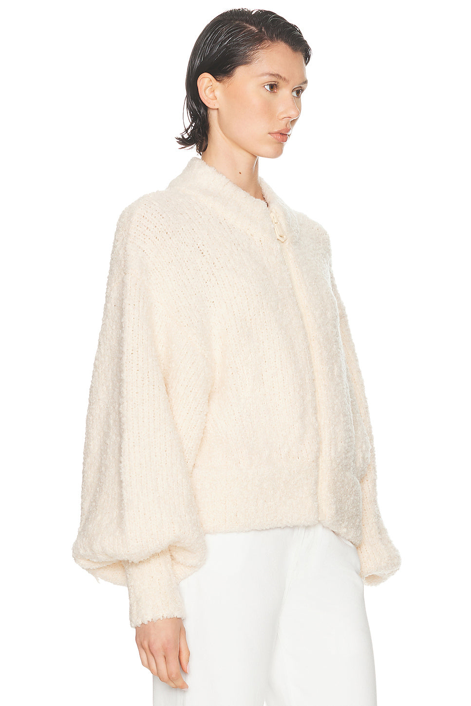 Hypnotic Boucle Knit Bomber Jacket