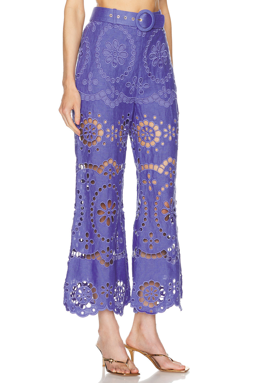 Pop Embroidered Crop Pant