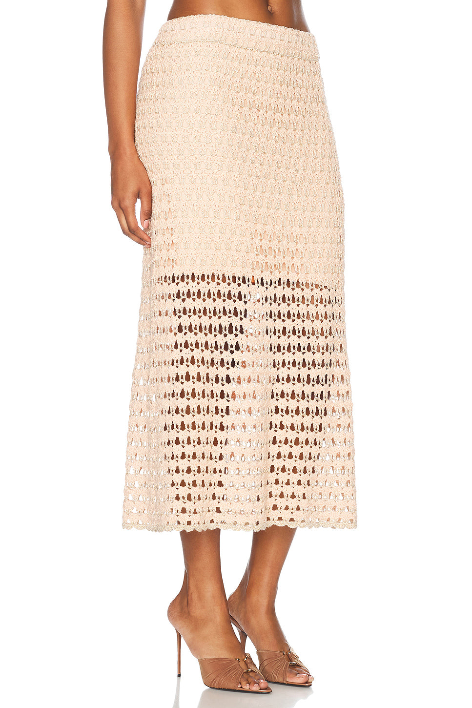 Tallow Crochet Midi Skirt