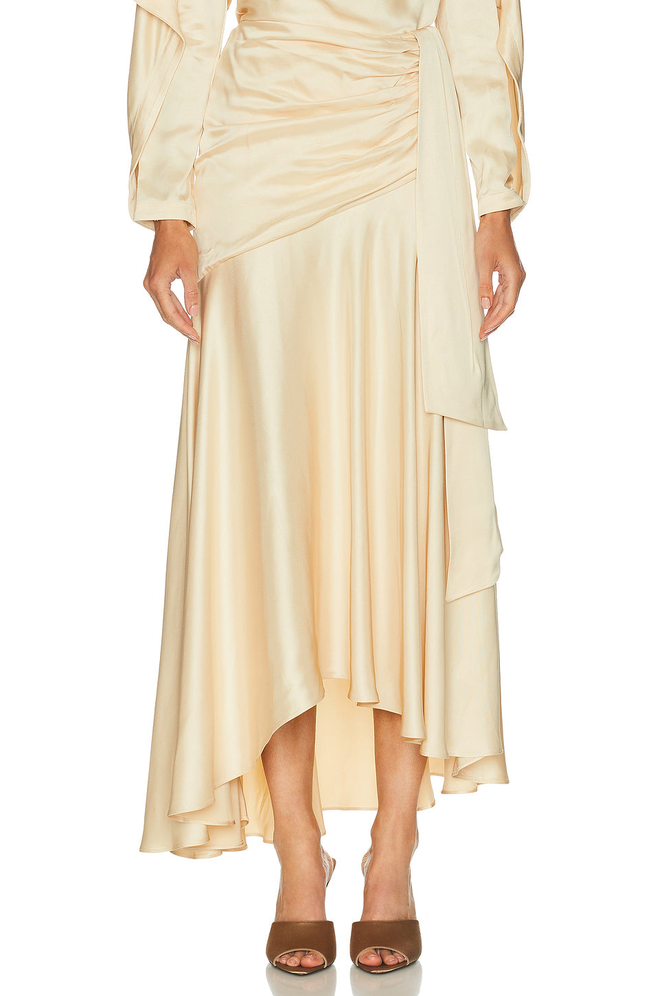 Ascent Draped Maxi Skirt