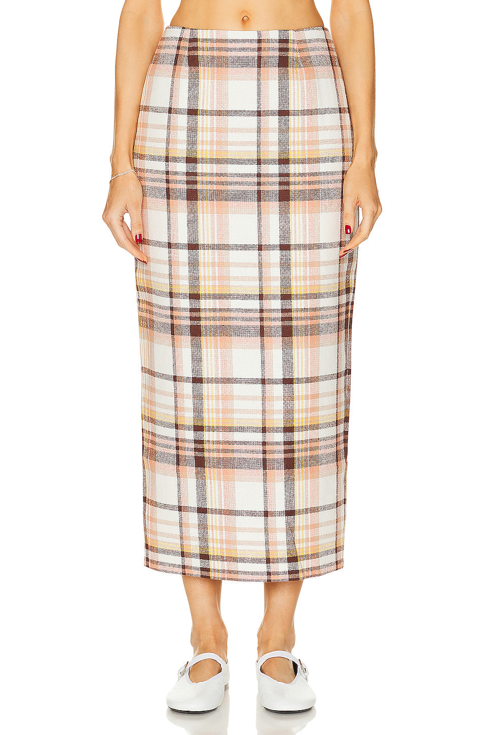 Matchmaker Check Pencil Skirt