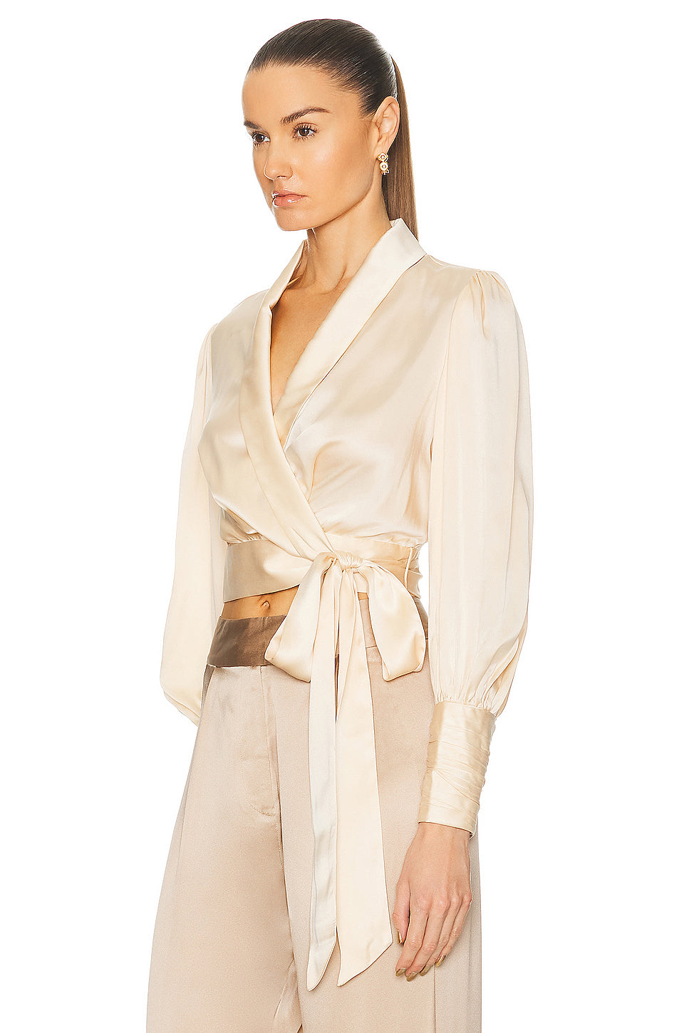 Silk Wrap Top