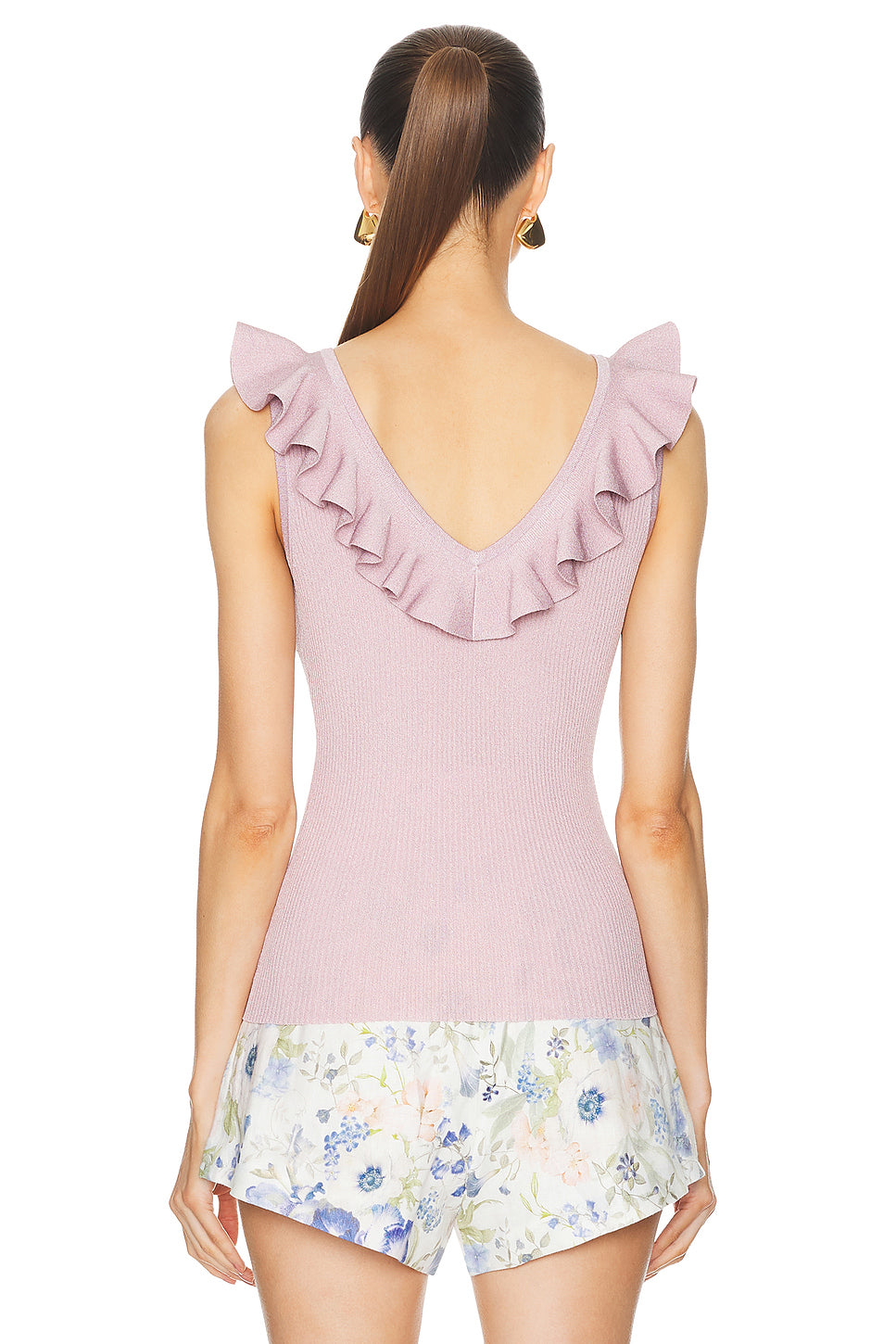 Halliday Frill V-neck Top