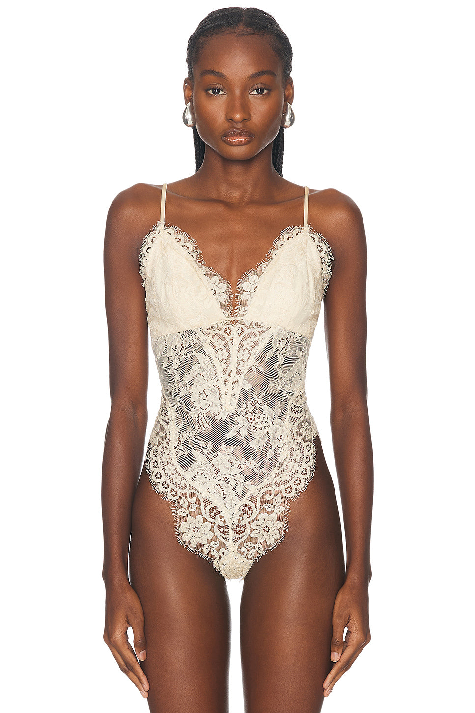 Illustration Lace Teddy Bodysuit