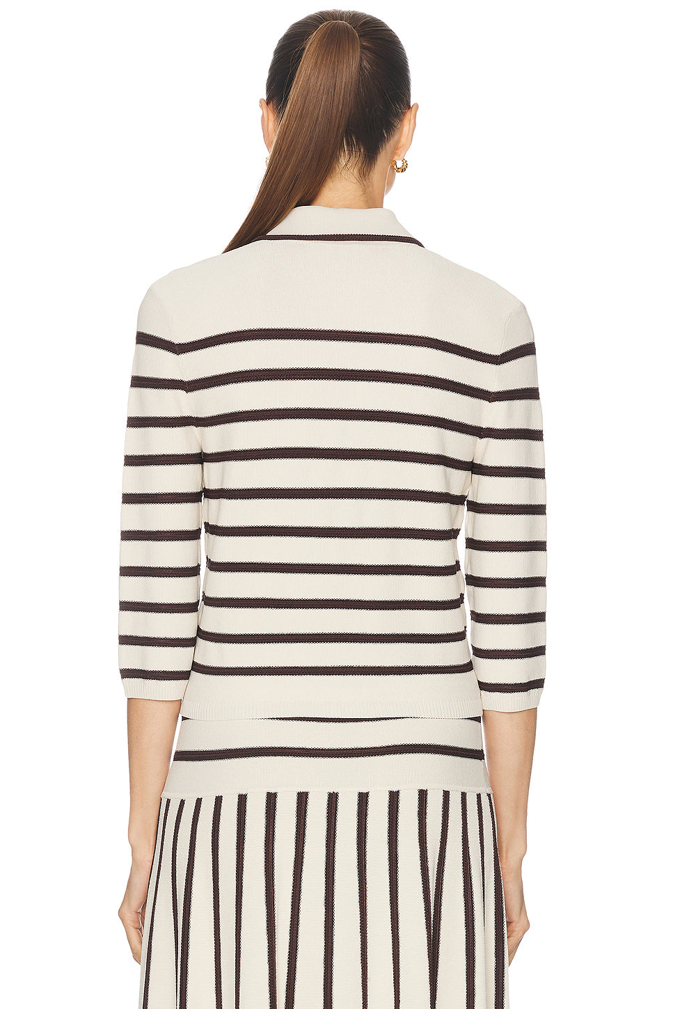 Illuminate Stripe Polo Top