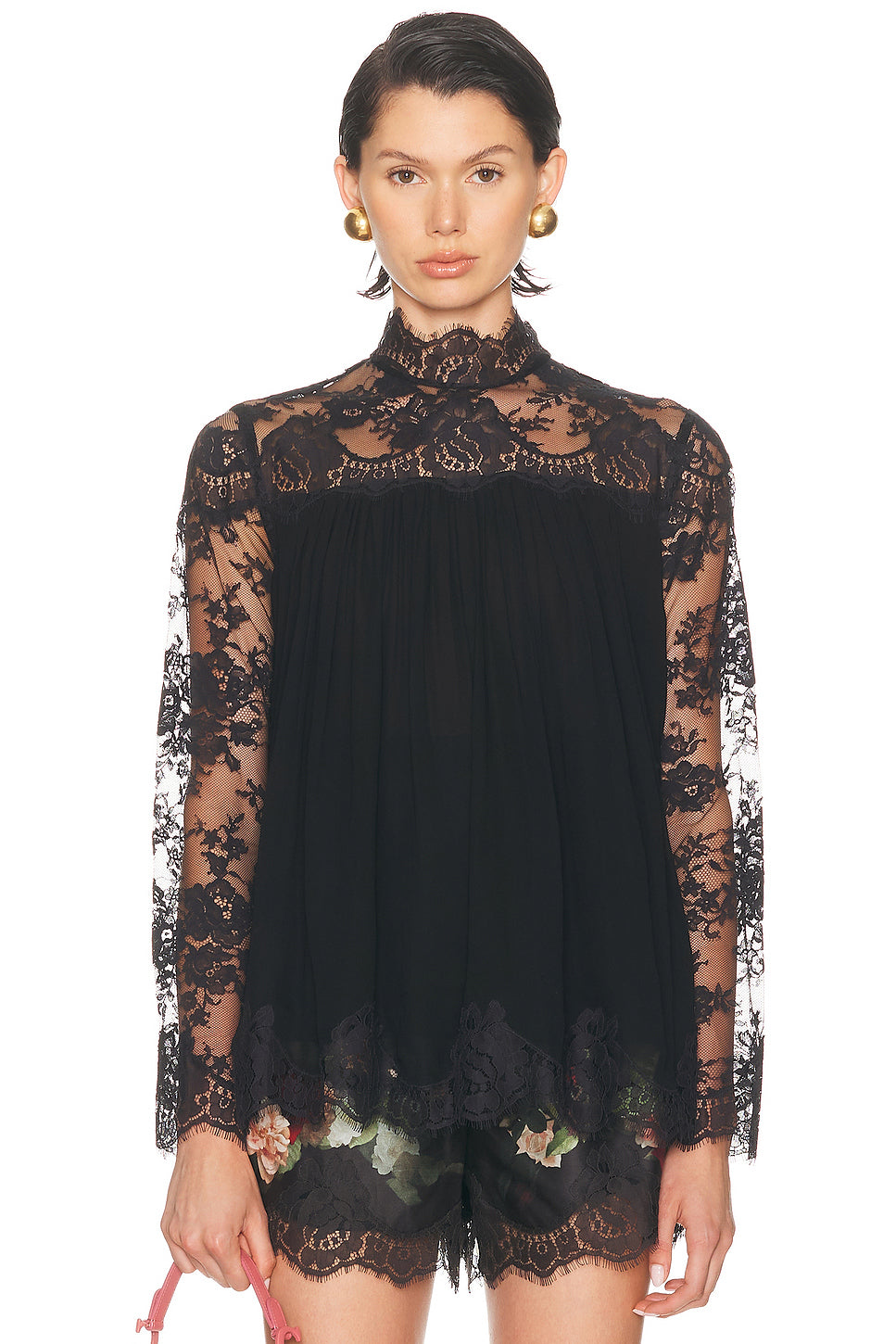 Hypnotic Lace Yoke Top