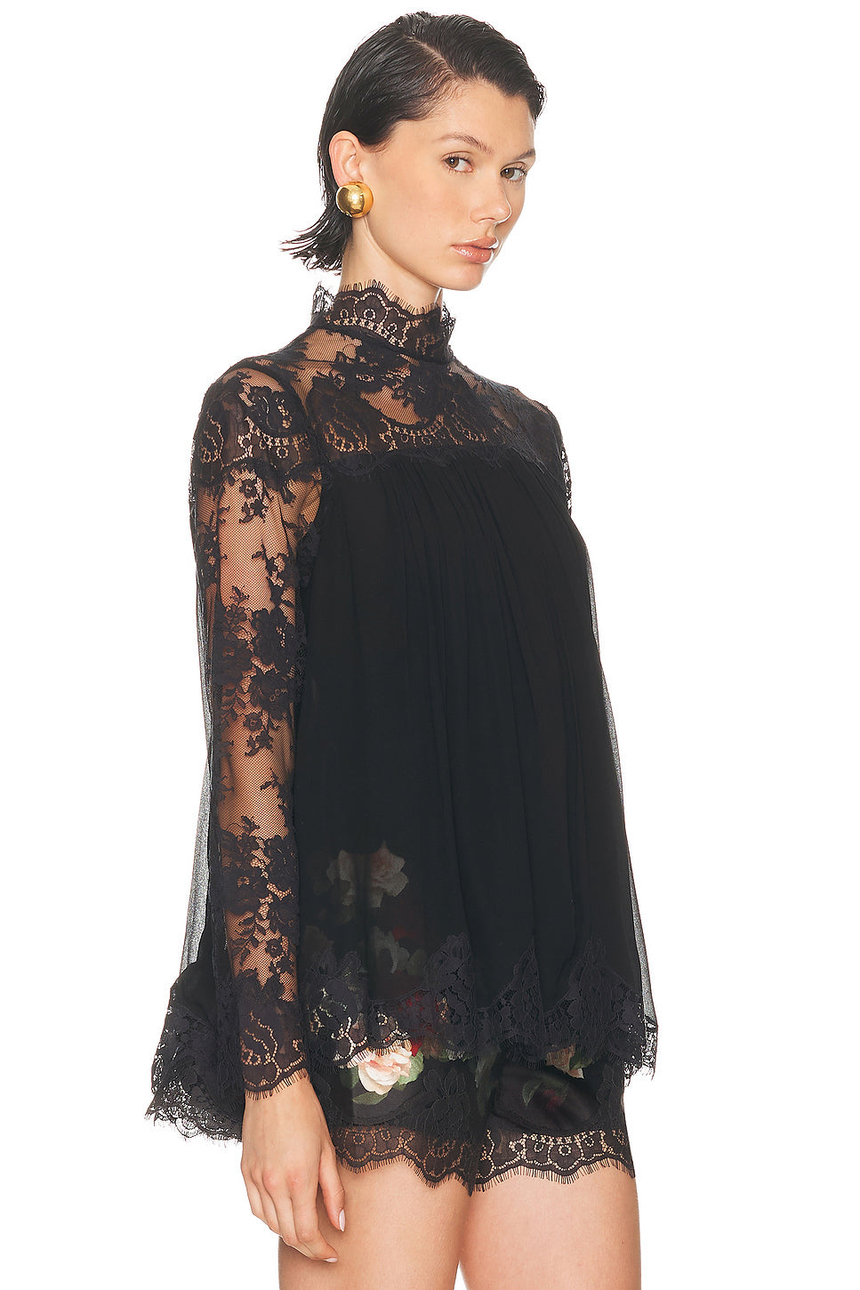 Hypnotic Lace Yoke Top