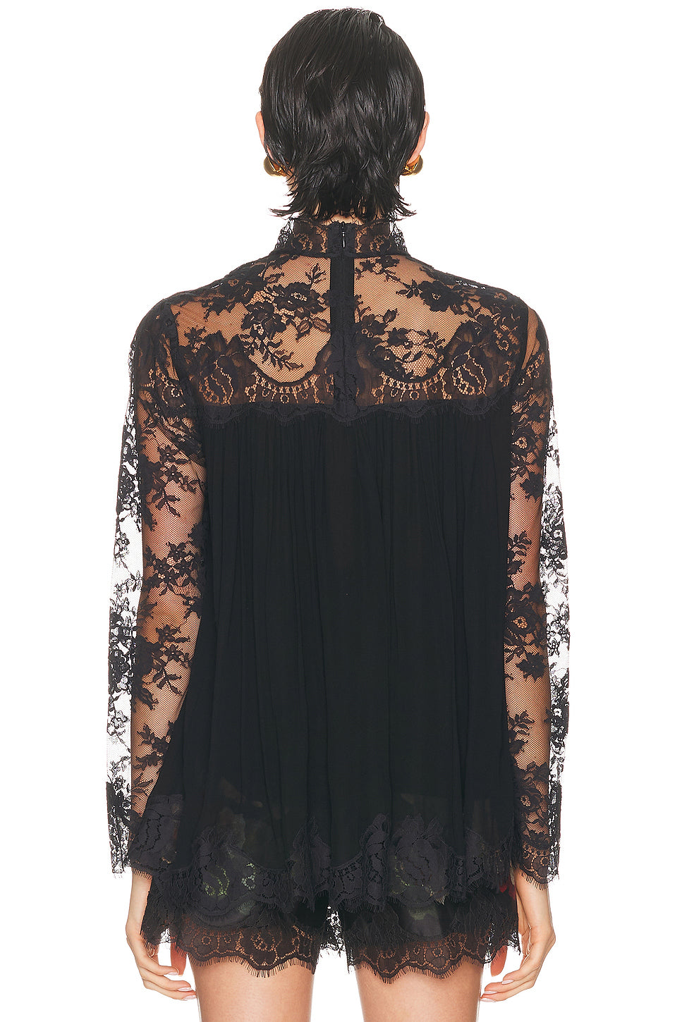 Hypnotic Lace Yoke Top