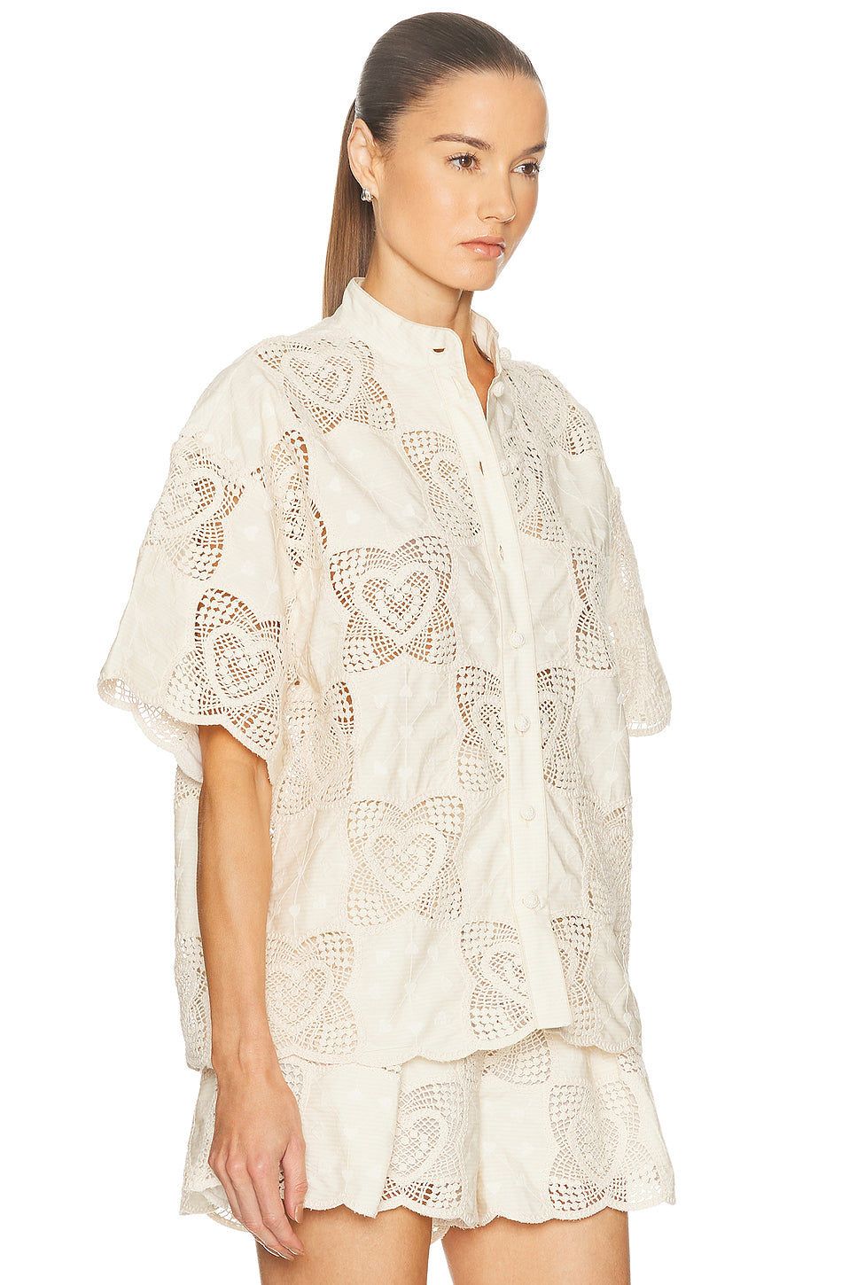 Wanderlust Button Down Short Sleeve Top