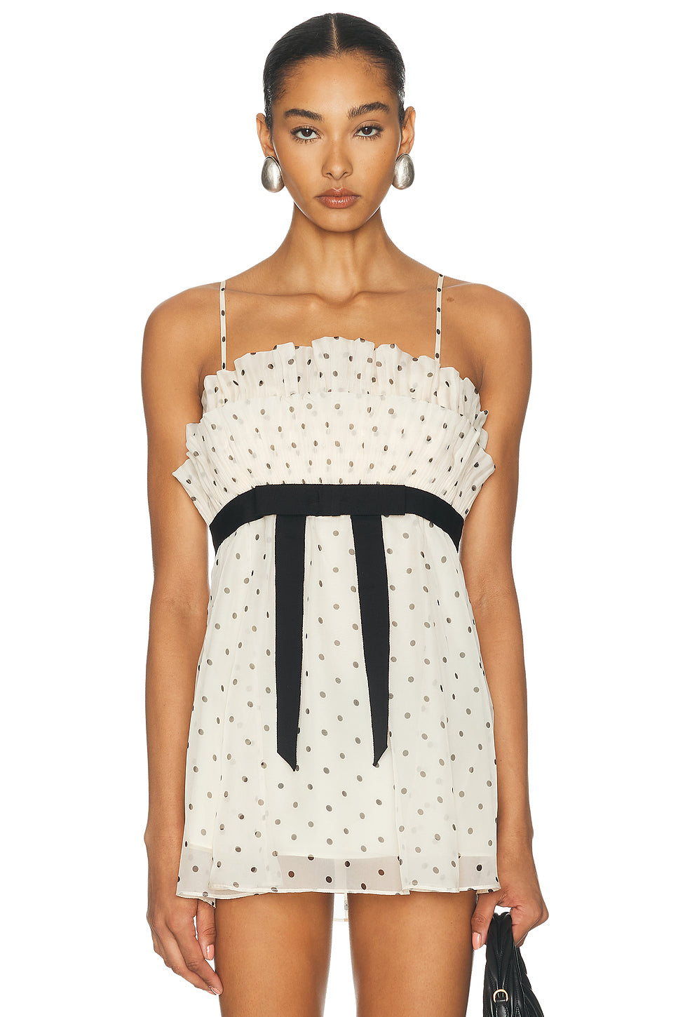 Pleated Frill Cami Top