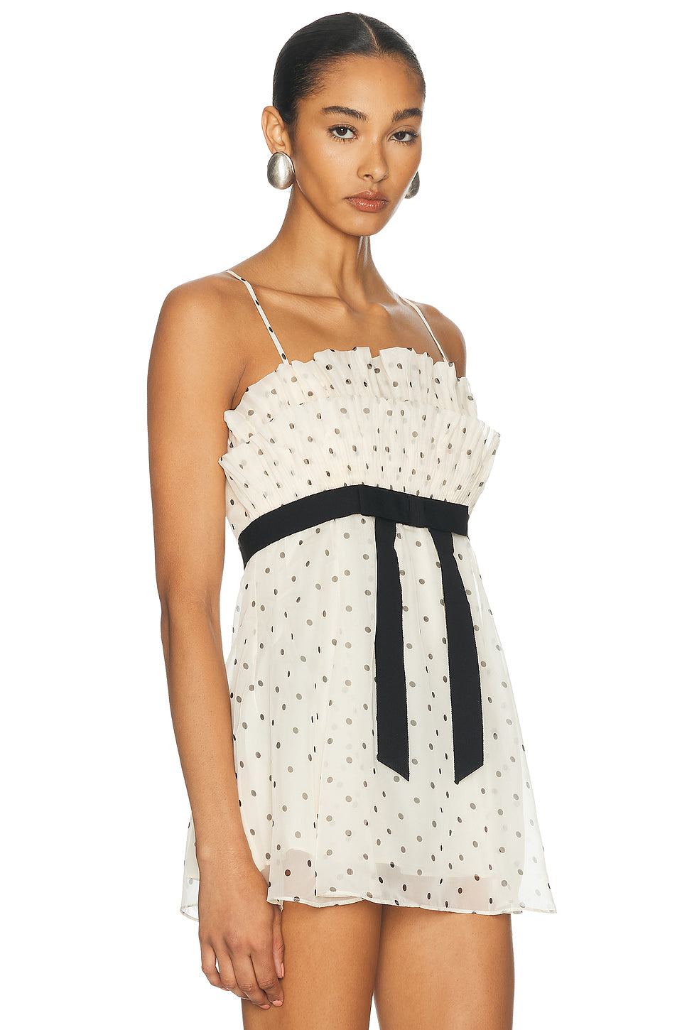 Pleated Frill Cami Top