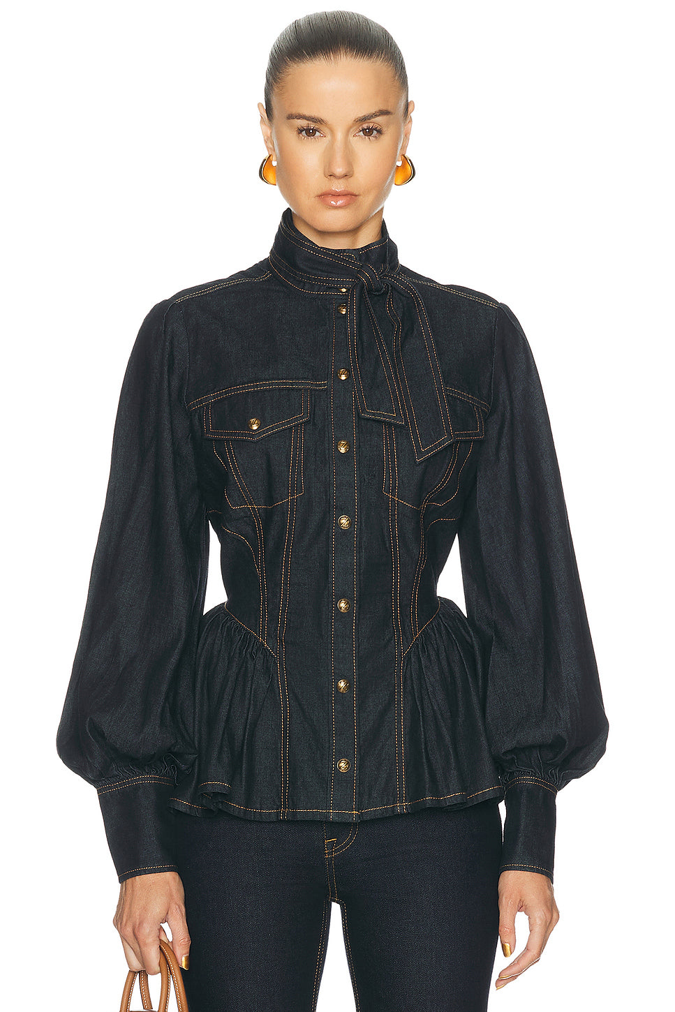 Denim Fitted Shirt