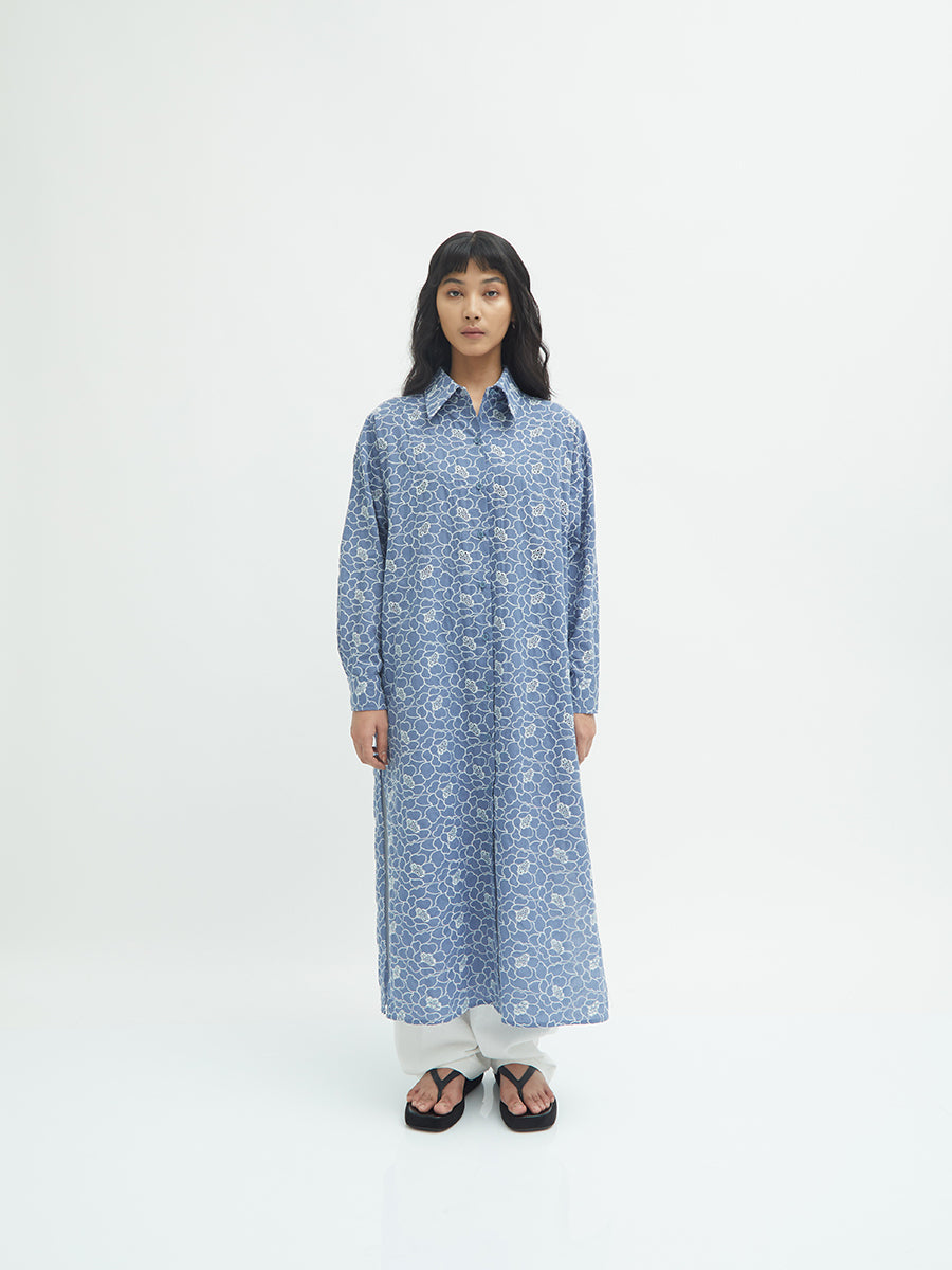 Zakia Embroidery Shirt Dress