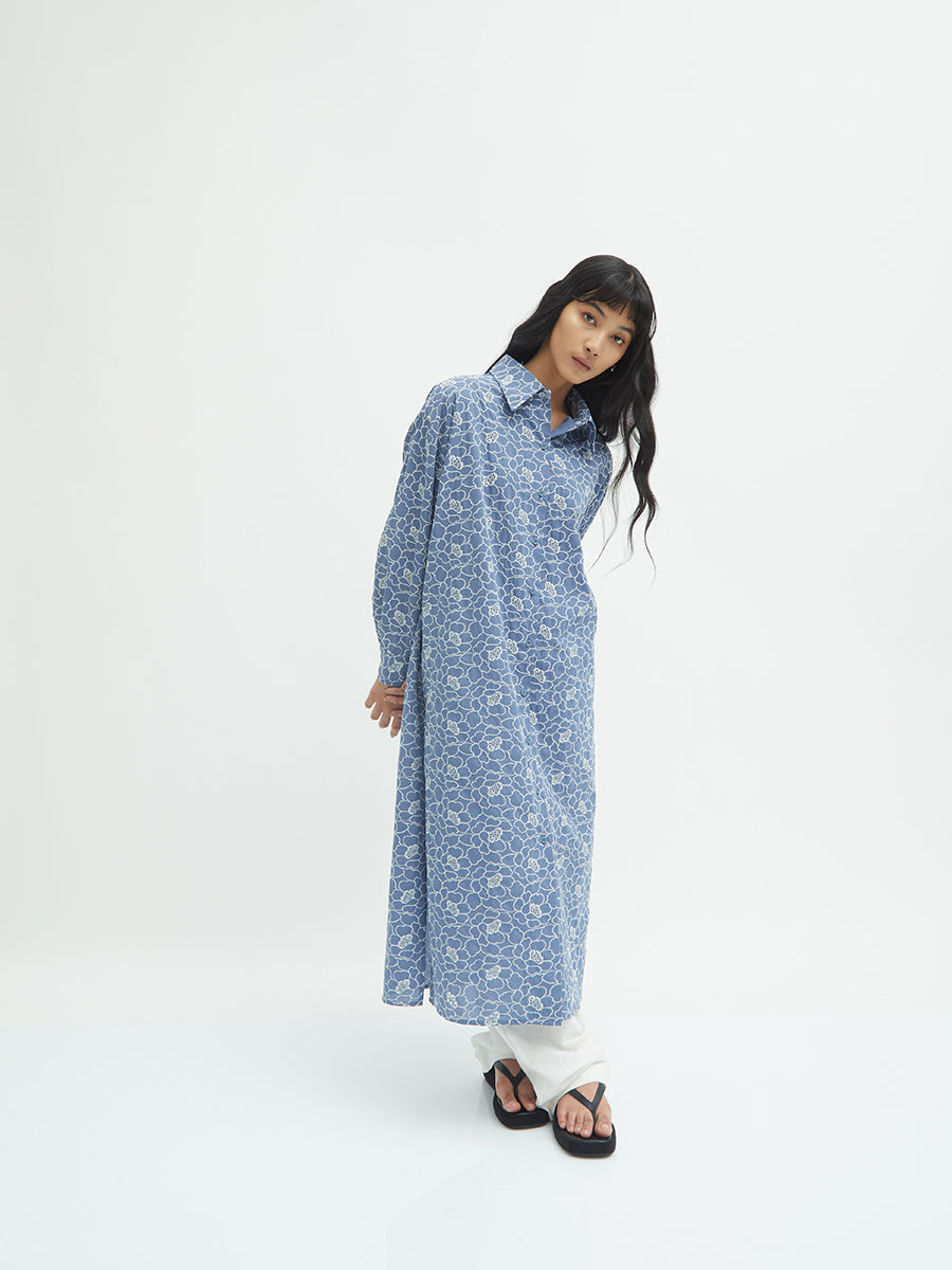 Zakia Embroidery Shirt Dress