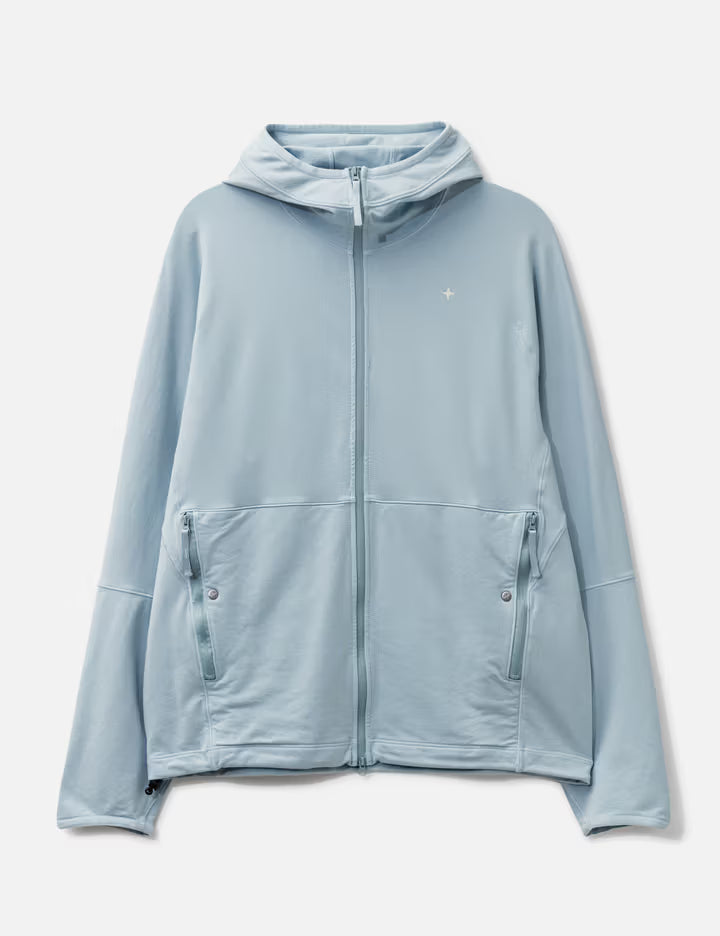 Stretch Cotton Fleece_S.I. Stellina Zip-Up Hooded Sweatshirt