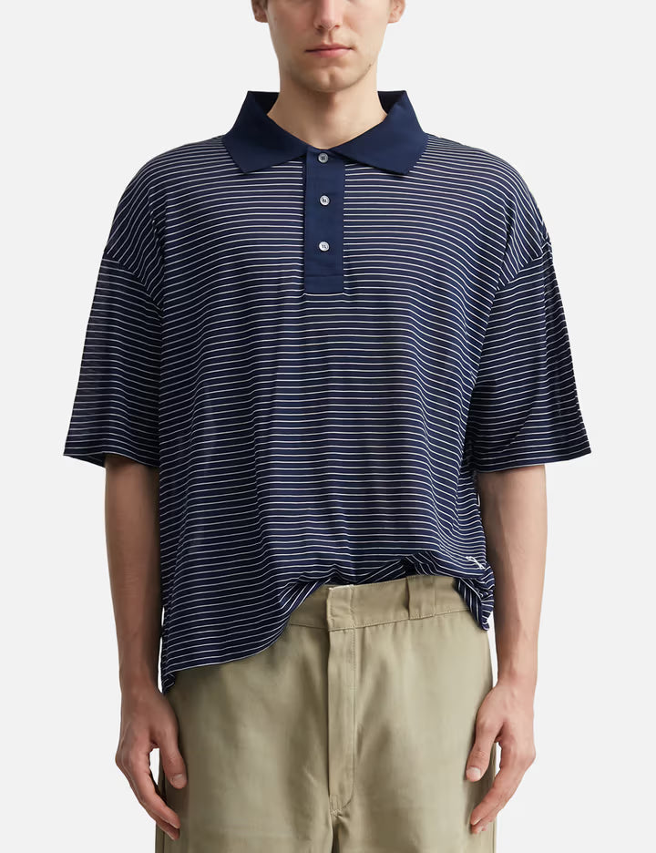 Cotton Striped Ami De Coeur Polo