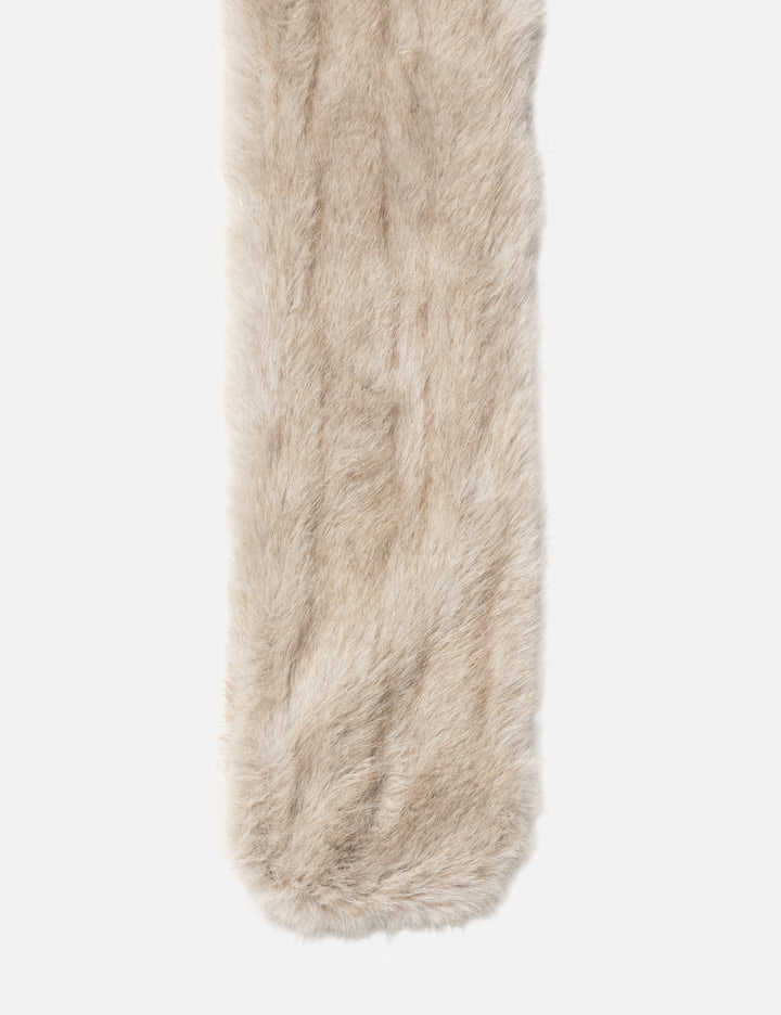 Aged Faux Fur Muffler