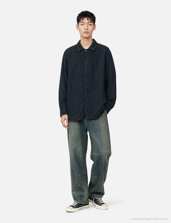 Aging Linen Cross-Line Shirt