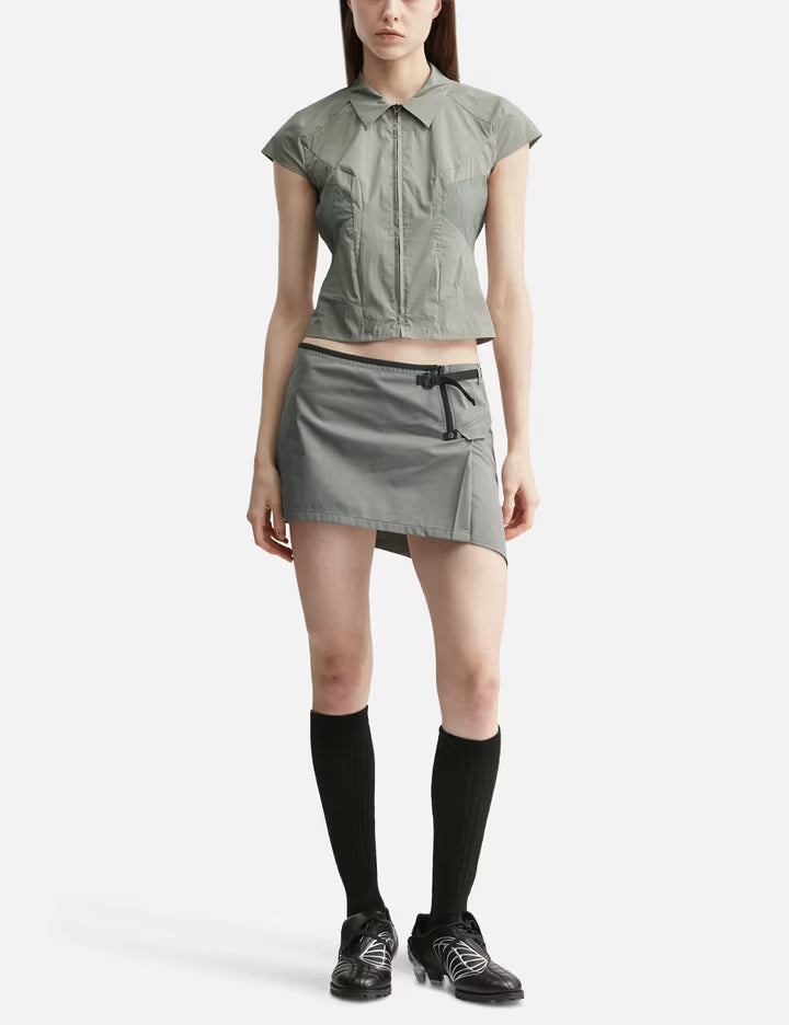 Asymmetric Mini Skirt