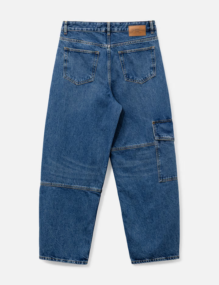 Audri Lace Jeans In Rigid Denim
