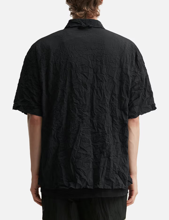 Washer Pleated Open SS Shirt (M)
