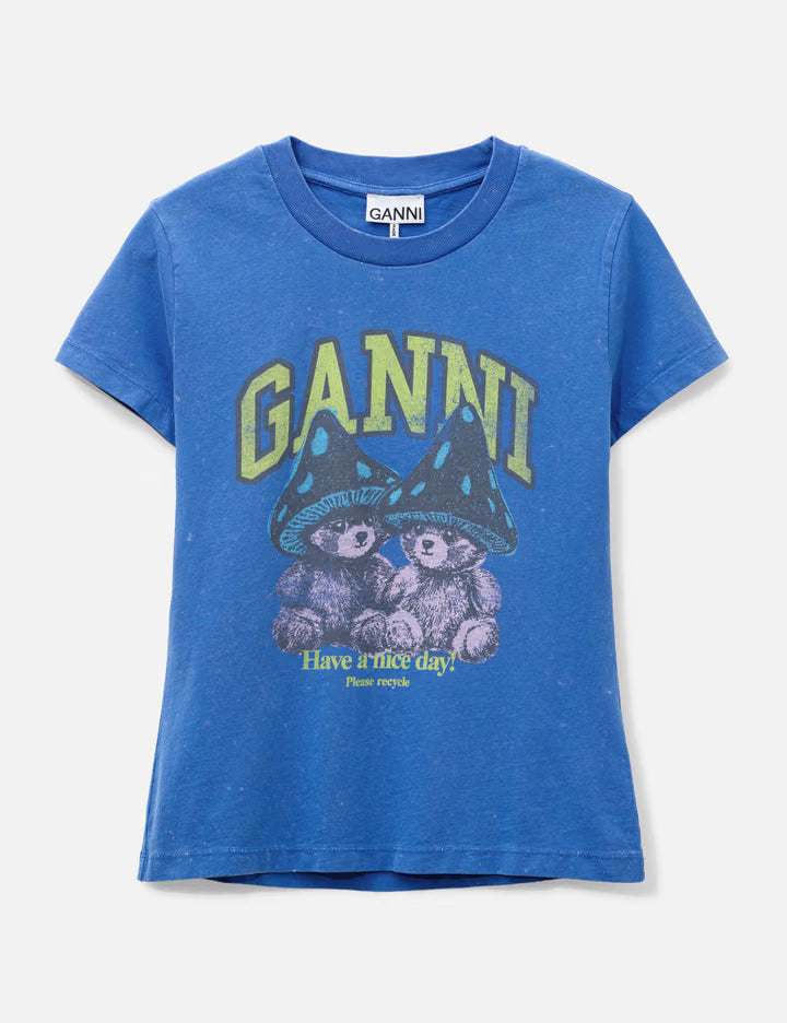 Baby Fit T-Shirt With Mushroom Teddy
