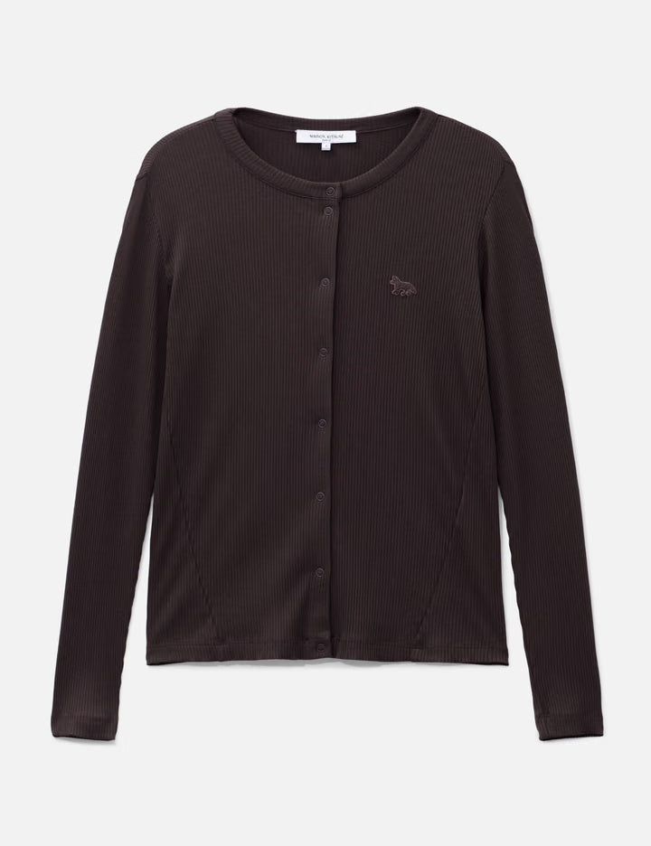 Baby Fox Ribbed Cardigan