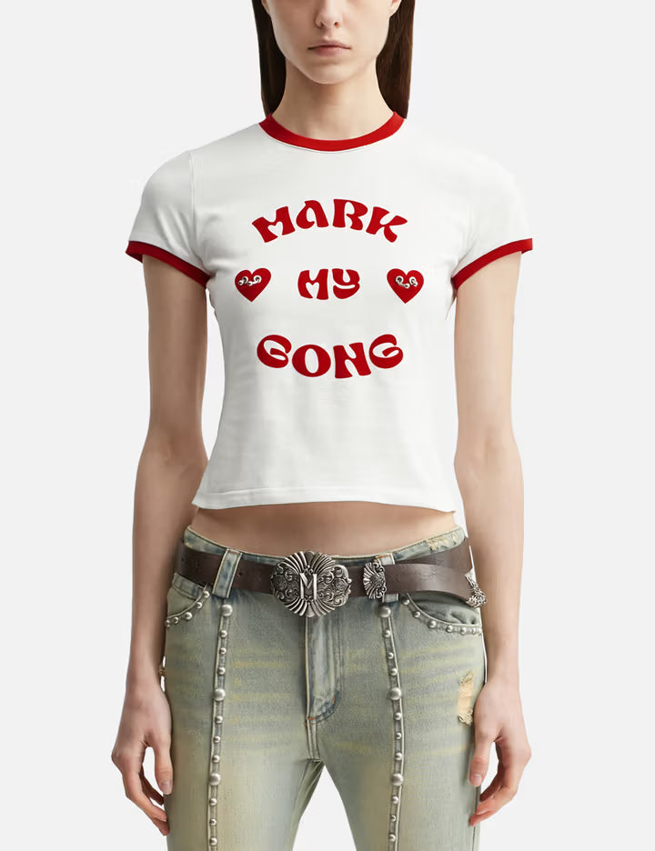 Mark My Gong Printed T-Shirt