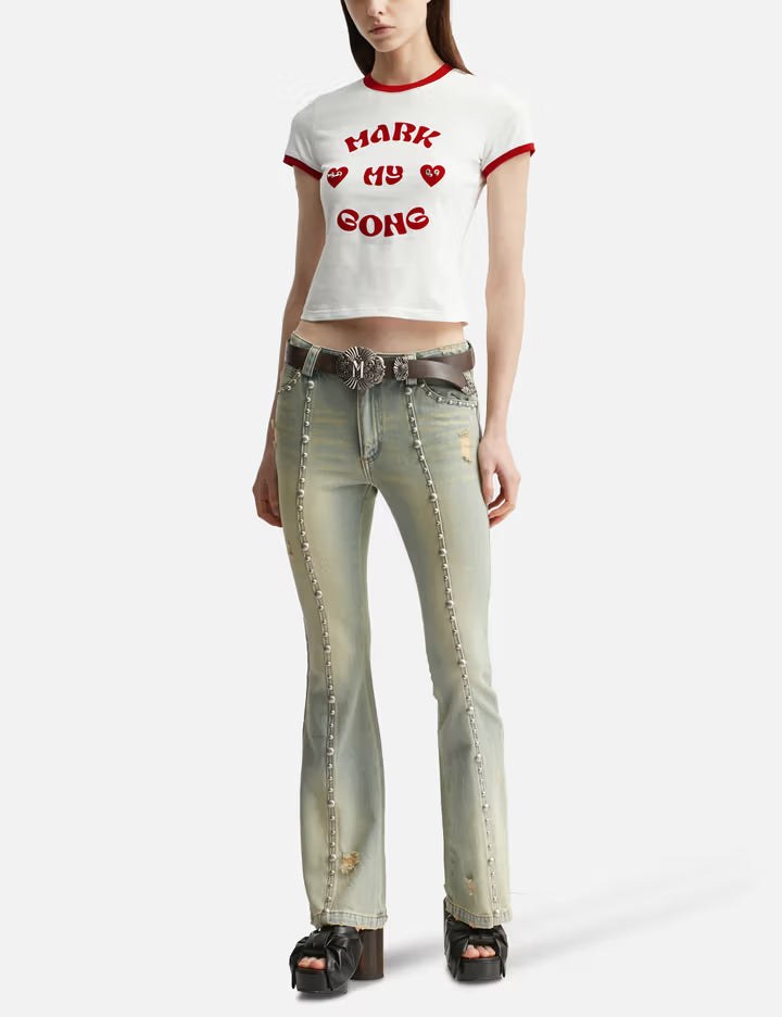 Mark My Gong Printed T-Shirt