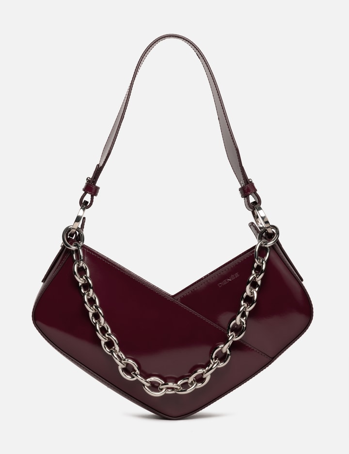 Venere Cube Burgundy Semi Patent Leather