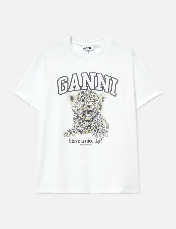Basic Jersey Leopard Relaxed T-Shirt
