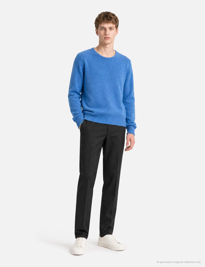 Basic Round Knit In Blue
