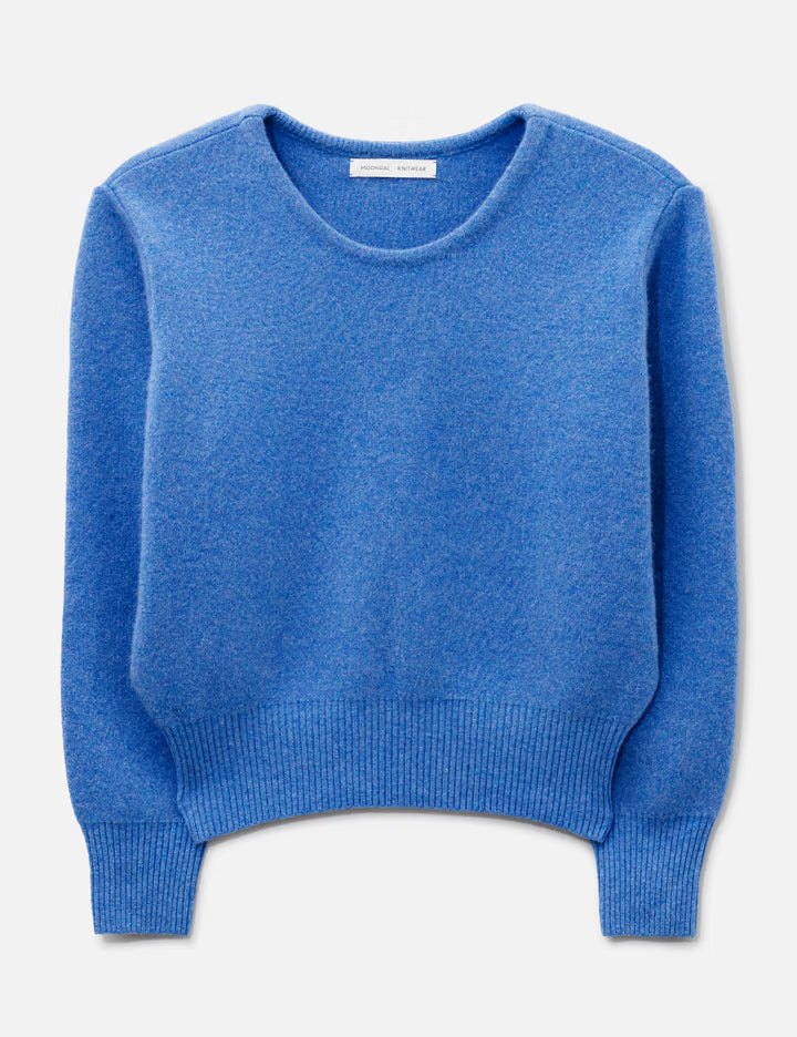 Basic Round Knit In Blue