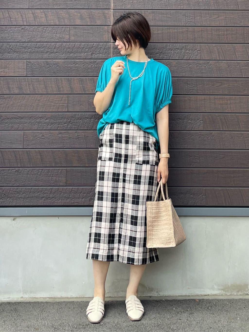 Yokoyama Linen Tight Skirt