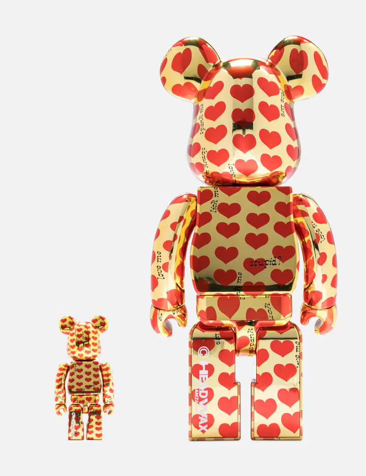 BE@RBRICK Gold Heart 100% + 400%