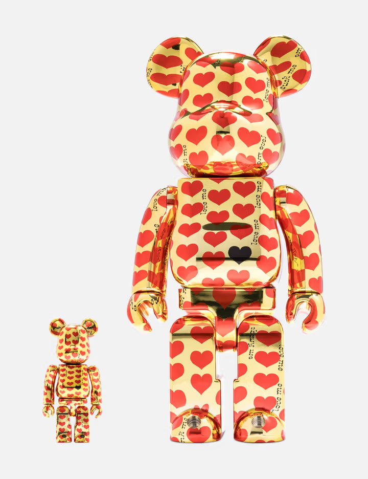 BE@RBRICK Gold Heart 100% + 400%