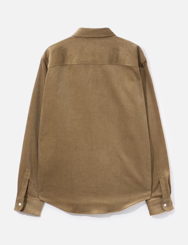 Beige Corduroy Shirt With Ami De Coeur