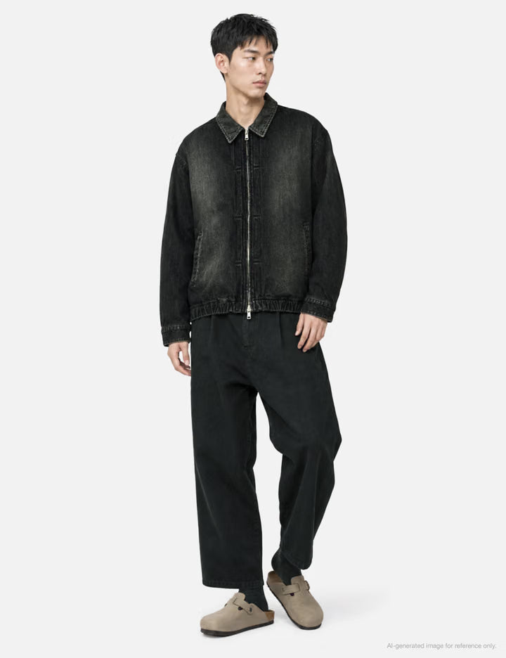 Belted Linen Tuck Slacks
